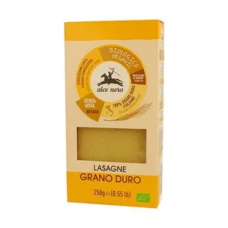 Alce Nero bio lasagne durum búzadarából 250 g - Bio és natúr élelmiszerek