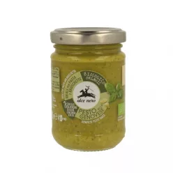 Alce Nero Bio Genovai bazsalikomszósz (pesto) 130 g - Bio és natúr élelmiszerek
