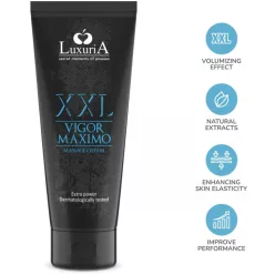 LuxuriA Vigor Maximo XXL - erekciófokozó péniszkrém (75ml) - Bio és natúr intim termékek