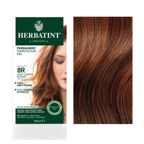 Herbatint 8r réz világos szőke hajfesték 150 ml