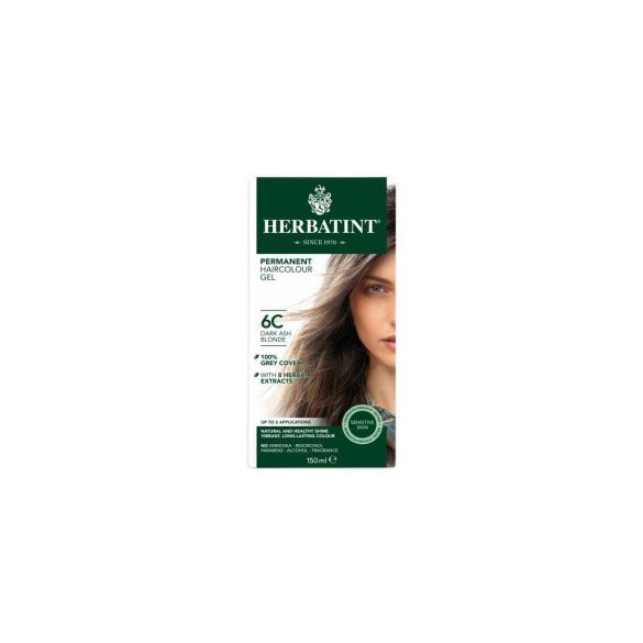 Herbatint 6c sötét hamvas szőke tartós növényi hajfesték 150 ml