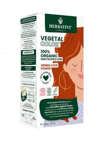 Herbatint vegetal color henna love hajfesték 100 g - Bio és natúr kozmetikumok