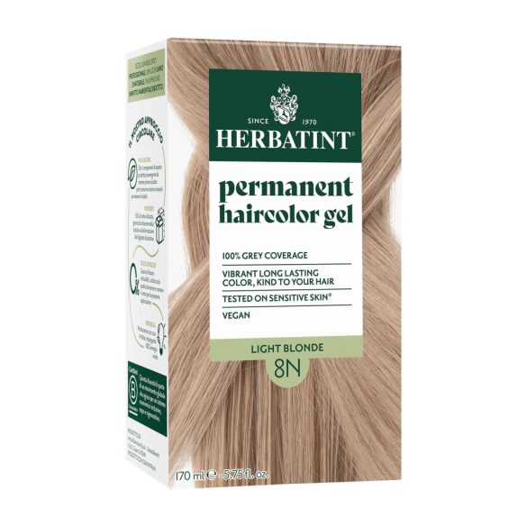 Herbatint 8n világos szőke hajfesték 170 ml