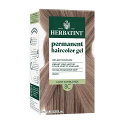 Herbatint 8c világos hamvas szőke tartós növényi hajfesték 170 ml - 