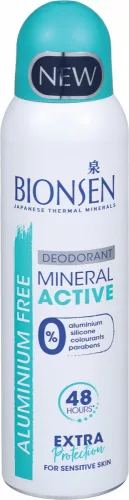BIONSEN DEO MINERAL ACTIVE SPRAY 150 ml - Bio és natúr kozmetikumok