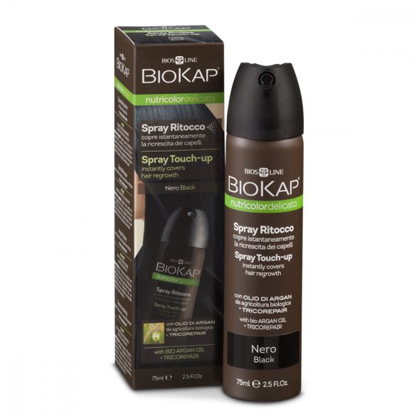 Biokap Nutricolor Hajtőszínező spray - fekete 75 ml