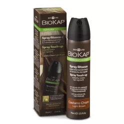 Biokap Nutricolor Hajtőszínező spray - világosbarna 75 ml - Bio és natúr kozmetikumok