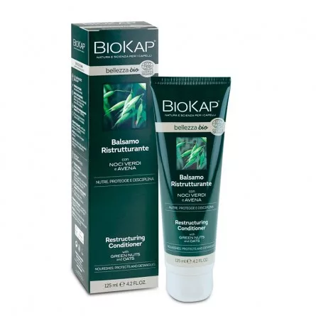 Biokap Bellezza bio Helyreállító hajkondicionáló zöld dióval és zabbal - Bio és natúr kozmetikumok