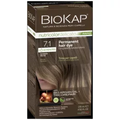 Biokap Nutricolor Rapid Tartós hajfesték Nr 7.1 Swedish Blond 135ml - Bio és natúr kozmetikumok