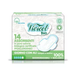 Vivicot bio nappali szárnyas betét 14 db - Bio és natúr kozmetikumok