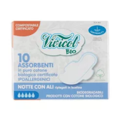 Vivicot bio éjszakai szárnyas betét 10 db - Bio és natúr kozmetikumok