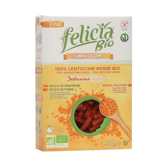 Felicia Bio Vörös lencse sedanini gluténmentes tészta 250 g