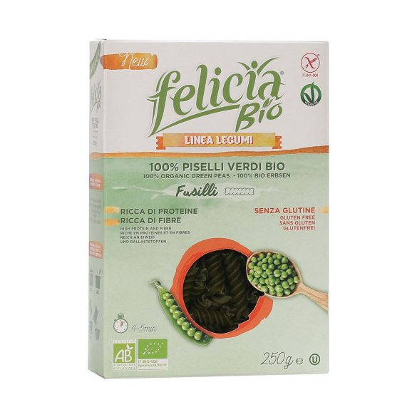 Felicia Bio Zöldborsó fusilli gluténmentes tészta 250 g