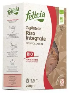 Felicia Bio barnarizs tagliatelle gluténmentes tészta 250 g Új termék - Bio és natúr élelmiszerek
