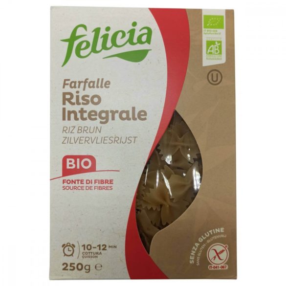 Felicia Bio barnarizs farfalle gluténmentes tészta 250 g