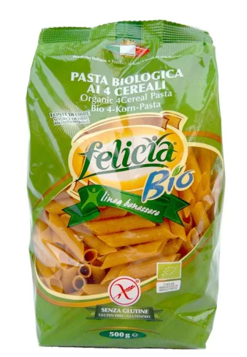 Felicia Bio 4 gabonás penne gluténmentes tészta 500 g - Bio és natúr élelmiszerek