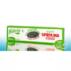 Felicia Bio barnarizs spirulina spagetti gluténmentes tészta 250 g - Bio és natúr élelmiszerek