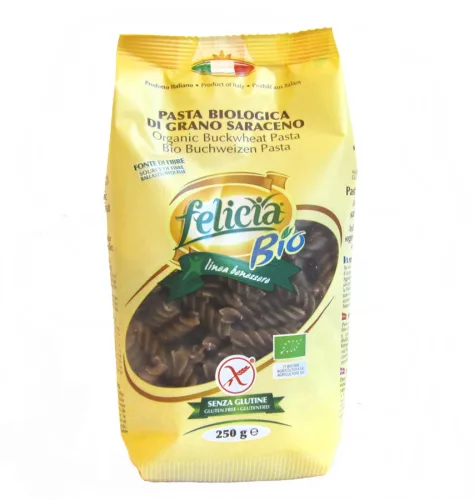 Felicia bio gluténmentes tészta hajdina fussili 250 g - Bio és natúr élelmiszerek