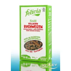 Felicia bio gluténmentes tészta hajdina fussili 250 g - Bio és natúr élelmiszerek