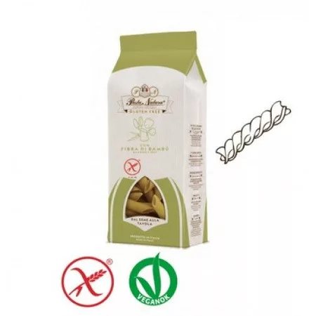 Gluténmentes pasta natura bambuszrost tészta fusilli 250 g - Bio és natúr élelmiszerek