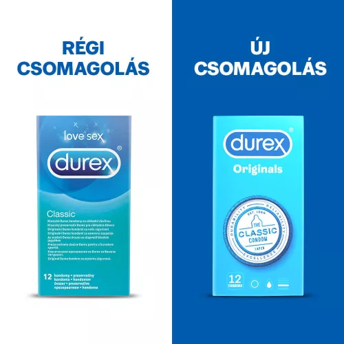 Durex Classic - óvszer (12 db) - Bio és natúr intim termékek