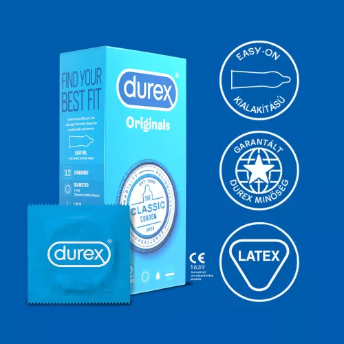 Durex Classic - óvszer (12 db) - Bio és natúr intim termékek