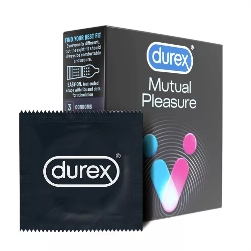 Durex Mutual Pleasure - óvszer (3db) - Bio és natúr intim termékek