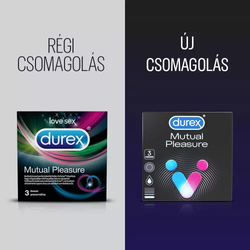 Durex Mutual Pleasure - óvszer (3db) - Bio és natúr intim termékek