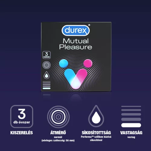 Durex Mutual Pleasure - óvszer (3db) - Bio és natúr intim termékek