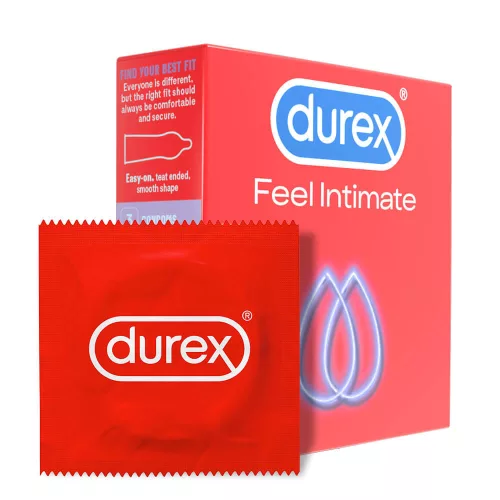 Durex Feel Intimate - vékonyfalú óvszer (3db) - Bio és natúr intim termékek