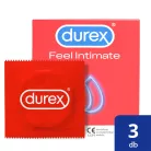 Durex Feel Intimate - vékonyfalú óvszer (3db) - Bio és natúr intim termékek