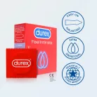Durex Feel Intimate - vékonyfalú óvszer (3db) - Bio és natúr intim termékek