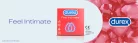 Durex Feel Intimate - vékonyfalú óvszer (3db) - Bio és natúr intim termékek