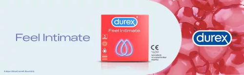 Durex Feel Intimate - vékonyfalú óvszer (3db) - Bio és natúr intim termékek