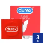 Durex Feel Ultra Thin - ultra élethű óvszer (3db) - Bio és natúr intim termékek