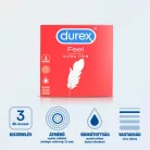 Durex Feel Ultra Thin - ultra élethű óvszer (3db) - Bio és natúr intim termékek