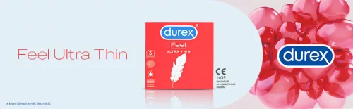 Durex Feel Ultra Thin - ultra élethű óvszer (3db) - Bio és natúr intim termékek