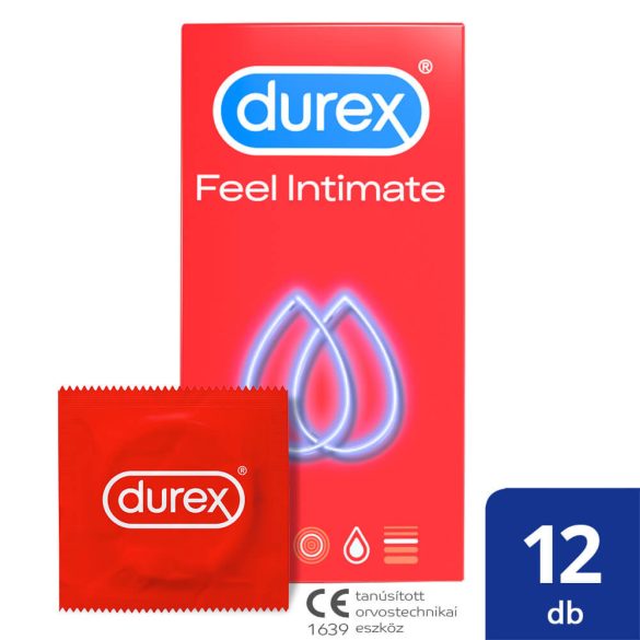 Durex Feel Intimate - vékonyfalú óvszer (12 db)
