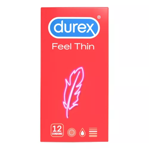 Durex Feel Thin - élethű érzés óvszer (12 db) - Bio és natúr intim termékek