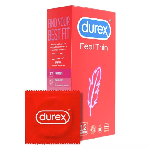 Durex Feel Thin - élethű érzés óvszer (12 db) - Bio és natúr intim termékek