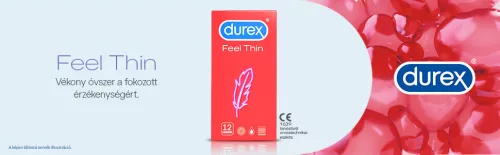 Durex Feel Thin - élethű érzés óvszer (12 db) - Bio és natúr intim termékek