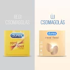 Durex Real Feel - latexmentes óvszer (3db) - Bio és natúr intim termékek