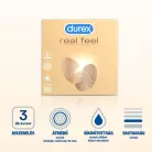 Durex Real Feel - latexmentes óvszer (3db) - Bio és natúr intim termékek