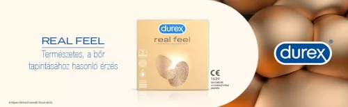 Durex Real Feel - latexmentes óvszer (3db) - Bio és natúr intim termékek