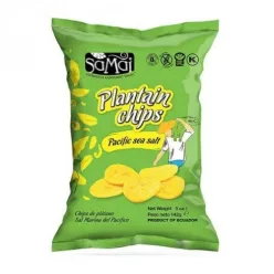 Samai plantain főzőbanán chips tengeri sós nagy kiszerelés 142 g - Bio és natúr élelmiszerek