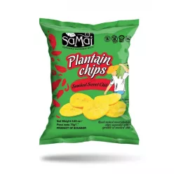 Samai plantain főzőbanán chips édes chili 75 g - Bio és natúr élelmiszerek