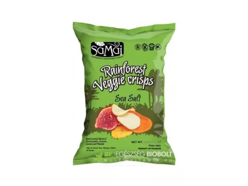 Samai rainforest zöldség chips tengeri sós 115 g - Bio és natúr élelmiszerek