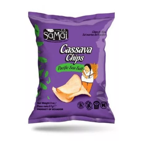 Samai cassava chips tengeri sós 57 g - Bio és natúr élelmiszerek