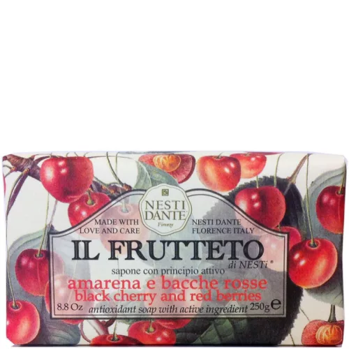 Nesti Dante black cherry and red berries szappan 250 g - Bio és natúr kozmetikumok