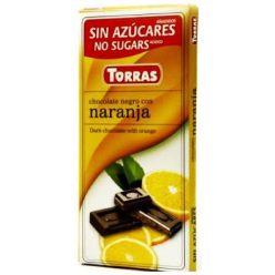   Torras gluténmentes étcsokoládé narancs cukor nélkül 75 g